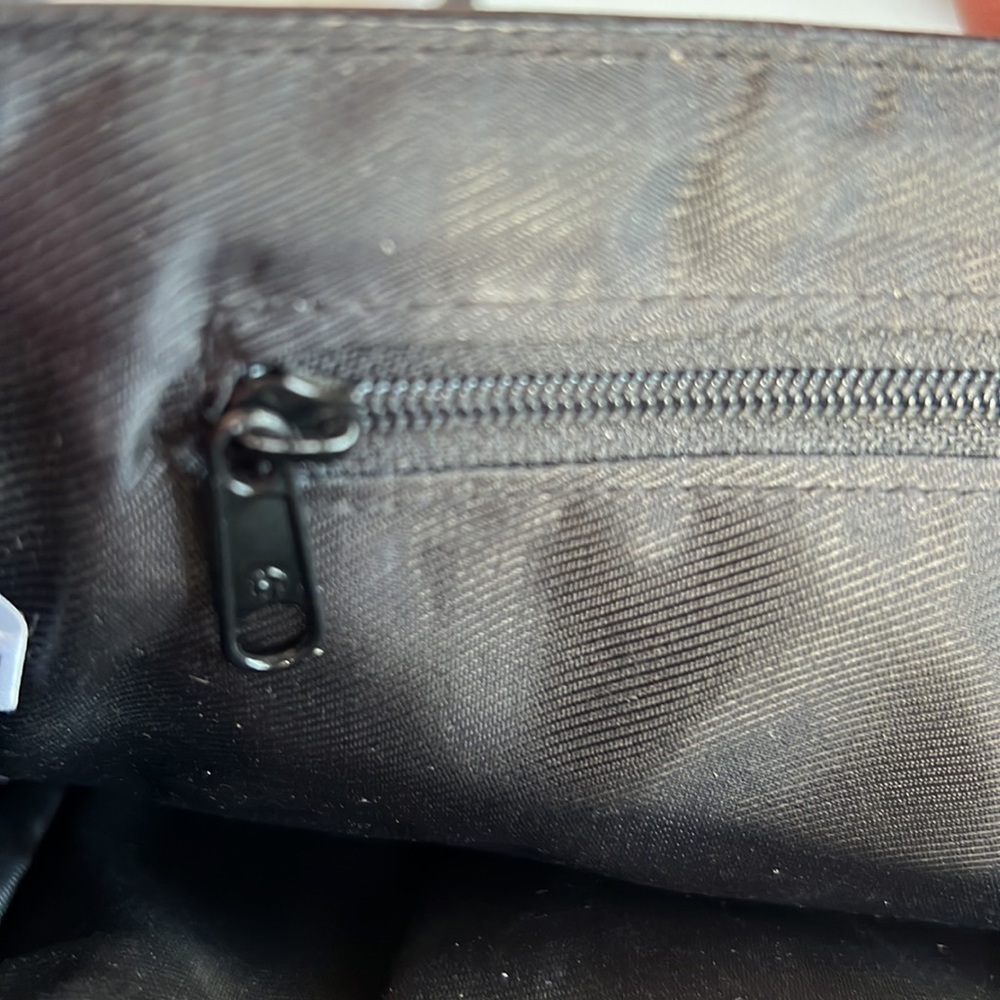 The Sak Elliott Lucca Black Leather Shoulder Bag Stitching Classic Purse - Picture 6 of 11